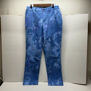Sz.10 Twill Pants Denim & Co. Patterned EasyWear Indigo
